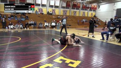 126 lbs Round 3 (4 Team) - Aaron Meza, Esperanza vs Maxim Sim, Birmingham