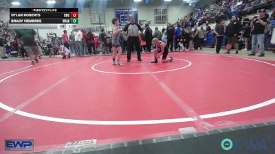 90 lbs Rr Rnd 5 - Dylan Roberts, Claremore Wrestling Club vs Brady Hembree, Wyandotte Youth Wrestling