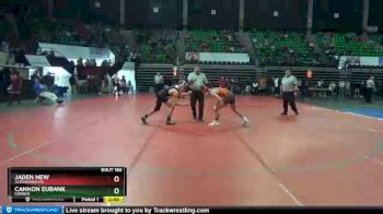 152 lbs Champ. Round 2 - JADEN NEW, Alexandria HS vs Cannon Eubank, Corner