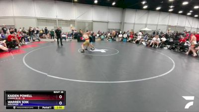 120 lbs 4th Wrestleback (16 Team) - Kaiden Powell, Kansas Blue vs Warren Soik, Wisconsin