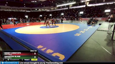 Girls 135 lbs Quarterfinal - Samantha Blank, Yelm (Girls) vs Kinsey Christoph, Omak (Girls)