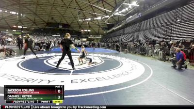 56 lbs Cons. Round 1 - Jackson Rollins, NorthEast 509 Wrestling Club vs Dashiell Geyer, Cascade Christian Wrestling Club