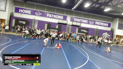 75 lbs Cons. Round 3 - Jonah Christensen, Team Prestige vs Teagan Thomas, Roy Wrestling Club