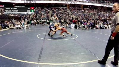 2A 120 lbs Quarterfinal - Gabe Rogers, Seaforth High School vs Drake Parker, Forbush