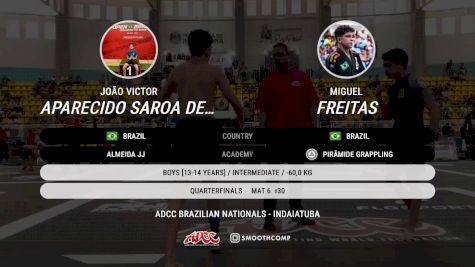 Miguel Freitas vs João Victor Aparecido Saroa De C 2025 ADCC Brazilian Nationals