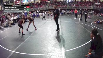 95 lbs Cons. Round 4 - Aaliyah Kluthe, North Bend Matcats vs Freya Christensen, IronHawk Wrestling Academy