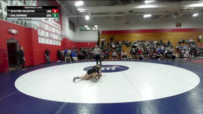 138 lbs 3rd Place - Jaylynn Valentin, Londonderry vs Ava Burbee, Souhegan