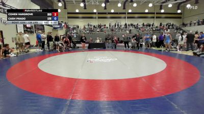 138 lbs Semifinal - Cohen Hargrove, Social Circle USA Takedown vs Cash Prado, Level Up Wrestling Center