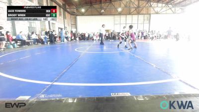 55-61 lbs Consolation - Jace Towers, IRONMEN Wrestling Club vs Brody Wren, Heat
