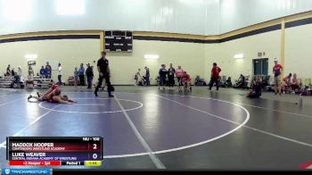 100 lbs 5th Place Match - Maddox Hooper, Contenders Wrestling Academy vs Luke Weaver, Central Indiana Academy Of Wrestling