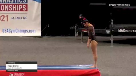 Hope Bravo - Tumbling, Eagle Gymnastics TX - 2021 USA Gymnastics Championships