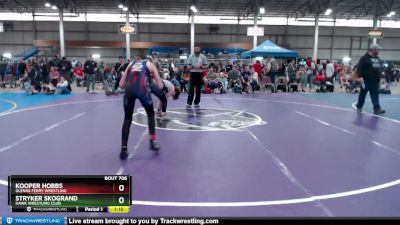 130 lbs Round 1 - Kooper Hobbs, Glenns Ferry Wrestling vs Stryker Skogrand, Hawk Wrestling Club