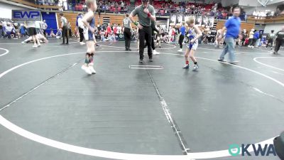 64 lbs Rr Rnd 2 - Maverick Higgins, Choctaw Ironman vs Cayden Petersen, Lions Wrestling Academy