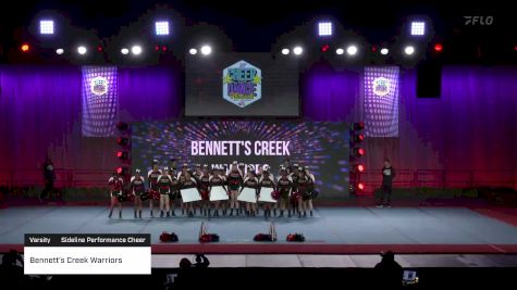 Bennett's Creek Warriors [2022 Varsity Sideline Performance Cheer] 2022 Pop Warner National Cheer & Dance Championship