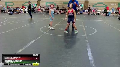 68 lbs Round 3 (6 Team) - Cooper Kidwell, Virginia Patriots vs Colton Alaburda, Xtreme Team