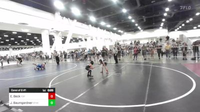 46 lbs Consi Of 8 #1 - Elijah Beck, Top Rank vs Jameson Baumgardner, Other Team