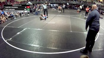 75 lbs Champ. Round 1 - Joey Nielsen, Plattsmouth Wrestling Club vs Carter Caldwell, Ironman Wrestling