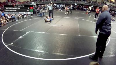 75 lbs Champ. Round 1 - Joey Nielsen, Plattsmouth Wrestling Club vs Carter Caldwell, Ironman Wrestling