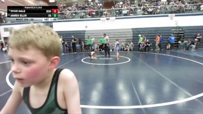 59 lbs Champ. Round 2 - Titus Hale, Snake River Wrestling Club vs James Ellis, Idaho