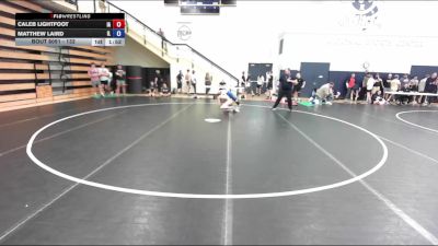 132 lbs Champ. Round 2 - Caleb Lightfoot, IA vs Matthew Laird, IL