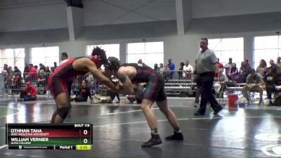 184 lbs Prelim - Othman Taha, Ohio Wesleyan University vs William Vernier, Alma College