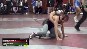 138 lbs Quarterfinal - Gabriel Corrales, Desert Ridge vs Justin Wells, Lakeside