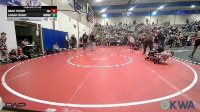 85 lbs Final - Beau Fisher, Salina Wrestling Club vs Logan Cosby, Skiatook Youth Wrestling