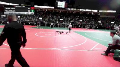 102 lbs Cons. Round 3 - Alex Papp, BAB1 vs Max Prahl, WSW1