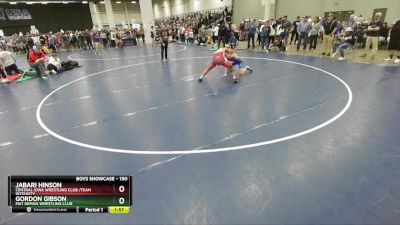 150 lbs Champ. Round 1 - Jabari Hinson, Central Iowa Wrestling Club /Team Intensity vs Gordon Gibson, Mat Demon Wrestling Club