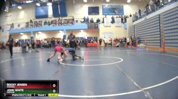 98 lbs Cons. Round 6 - Rocky Jensen, Madison vs John White, Century