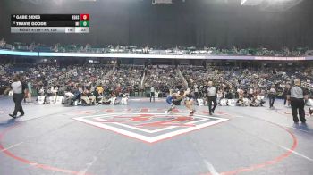 4A 126 lbs Cons. Semi - Gabe Sides, East Gaston High School vs Travis Goode, Maiden High School