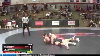 174 lbs Champ. Round 2 - Seth Latham, Colorado Mesa vs Caleb Spears, Newberry