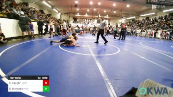 100-105 lbs Semifinal - Kenzie Vaughn, Skiatook Youth Wrestling 2022-23 vs Bubba Brownen, Pryor Tigers