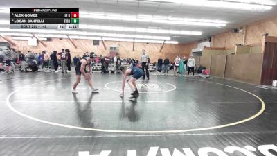 145 lbs Consi Of 8 #2 - Alex Gomez, Le Raysville vs Logan Santelli, Stroudsburg