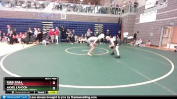 132/138 1st Place Match - Axxel Landon, Bonneville High School Wrestli vs Cole Ingle, Weiser Wrestling