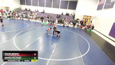 68-73 lbs Round 3 - Tracee Benson, Cougars Wrestling Club vs Sahara McCauley, Aviator Wrestling Academy