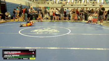 60 lbs Round 5 (6 Team) - Griffin Rodriguez, Finger Lakes Elite vs Lincoln Arfaras, Black Hive WC