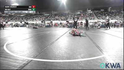 100 lbs Round Of 32 - Kade Church, Skiatook Youth Wrestling vs Bo Ely, Warner Eagles Youth Wrestling