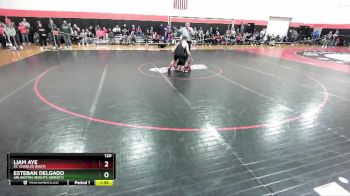 120 lbs Cons. Round 2 - Esteban Delgado, Arlington Heights (HERSEY) vs Liam Aye, St. Charles (EAST)