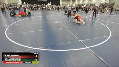 113 lbs Cons. Round 4 - Blake Hawkins, Bear Cave Wrestling Club vs Benjamin Walsh, Moen Wrestling Academy