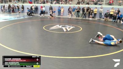 70 lbs X Bracket - Xavier Johnson, Chugach Eagles Wrestling Club vs Ian Randolph, Kodiak Wrestling Club