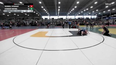 170 lbs Round Of 64 - Russell Stewart, CT vs Connor Wetzel, PA