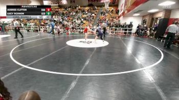 120 lbs Cons. Round 3 - Aubree Clifton, Evanston vs Lucy Ticknor, Glenrock