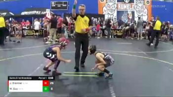 60 lbs Semis & 1st Wrestleback (8 Team) - Marshall Guy, Untouchables Black vs Jett Brenner, No Escape Wrestling Academy