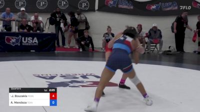 100 lbs Quarters - Jaclyn Bouzakis, Pennsylvania vs Abigail Mendoza, Texas Style Wrestling Club