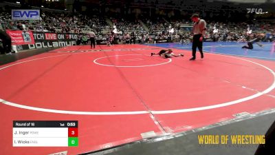 40 lbs Round Of 16 - Jenson Inger, Powerhouse Wrestling vs Isaac Wicks, Englewood Live Wire