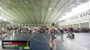 77 lbs Round 3 (4 Team) - Boston Fry, Utah Red vs Richard Flores Jr, Colorado Xtreme
