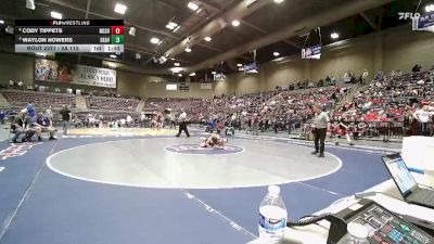 2A 113 lbs Cons. Round 2 - Cody Tippets, North Summit vs Waylon Nowers, Beaver