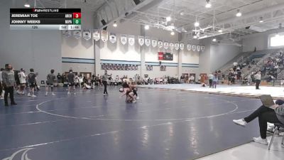 126 lbs 2nd Wrestleback (16 Team) - Johnny Weeks, North Paulding vs Jeremiah Toe, Archer