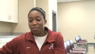 Morgan Dennis on the Team's First Beam Intrasquad